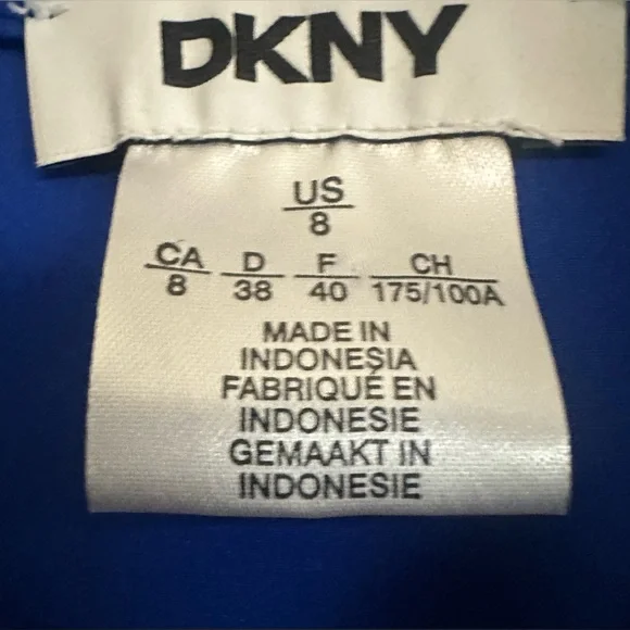 DKNY Blue Button-Up Dress - Picture 6 of 9